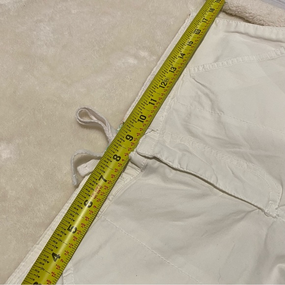 White Lightweight Baggy Cargo Pants - Picture 8 of 10